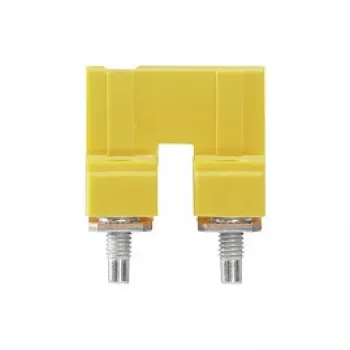 Weidmüller WQV 16N/2 poikittaisliitin, 2-napainen, 16 mm², keltainen, polyamidi, 50 kpl