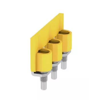 Weidmüller WQV 35N/3 poikittaisliitin, 3-napainen, 10 mm jako, keltainen, 20 kpl