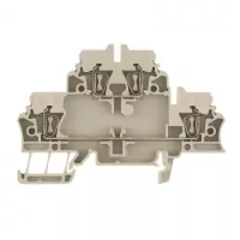 Weidmüller ZDK 2.5 läpivientiriviliitin, jousiliitäntä, 2,5 mm², beige, 50 kpl