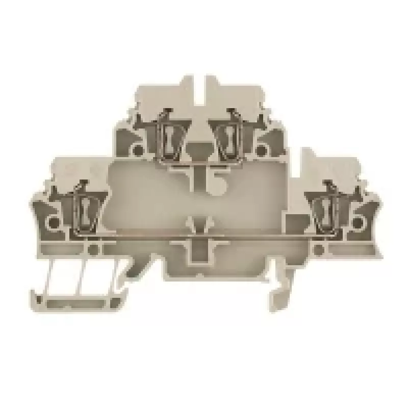 Weidmüller ZDK 2.5 läpivientiriviliitin, jousiliitäntä, 2,5 mm², beige, 50 kpl
