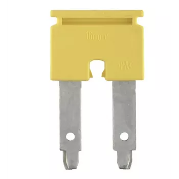 Weidmüller ZQV 16/2 poikittaisliitin, 2-napainen, 16 mm², keltainen, 25 kpl