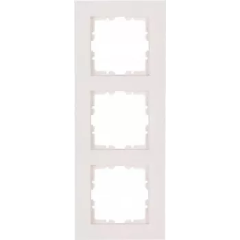 HEINRICH KOPP 3-osainen peitekehys HK07 PURE 228x86x9,5mm IP20 kiinnitys puristimella puhtaanvalkoinen