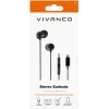 Vivanco Stereo USB-C in-ear-kuulokkeet, musta (61752)