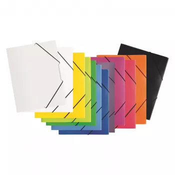 PAGNA Elastic Folder A4 PP vaaleansininen 3 läppää kuminauha