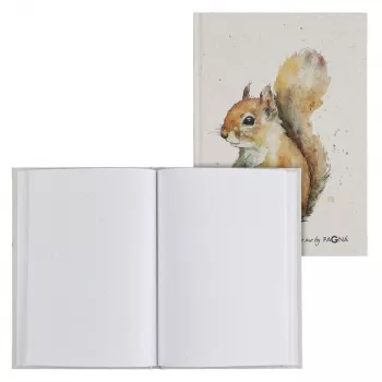 PAGNA muistikirja Squirrel DIN A5 pisteviivaruudullinen beige kovakantinen 128 sivua