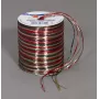 C.E. Pattberg lahjapaperinauha Raffia kiiltävä punainen/ruskea/vihreä 3,0 mm x 50,0 m
