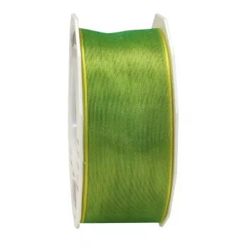 C.E. PATTBERG Four Seasons satiini matta lahjapaperinauha lime 40 mm x 25 m