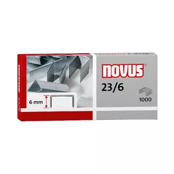 Novus Dahle 042-0039 niittipakkaus - 6 mm - 1000 ruostumattomasta teräksestä valmistettua niittiä - kapasiteetti 30 arkkia