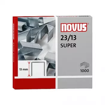 Novus Dahle Novus 23/13 SUPER niittipakkaus - 1,3 cm - 1000 niittiä - teräs - ruostumaton teräs