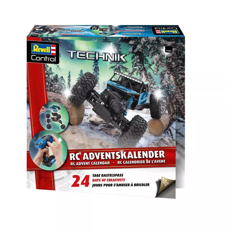 Revell joulukalenteri RC Crawler 1:18 2,4 GHz 4WD itse koottava