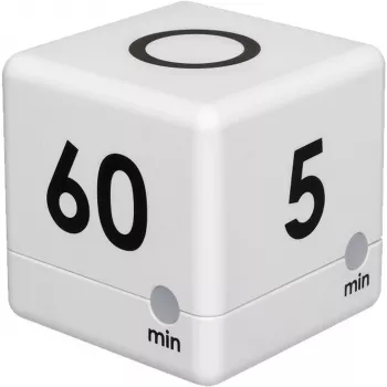 TFA 38.2032.02 Cube-ajastin digitaalinen valkoinen/harmaa
