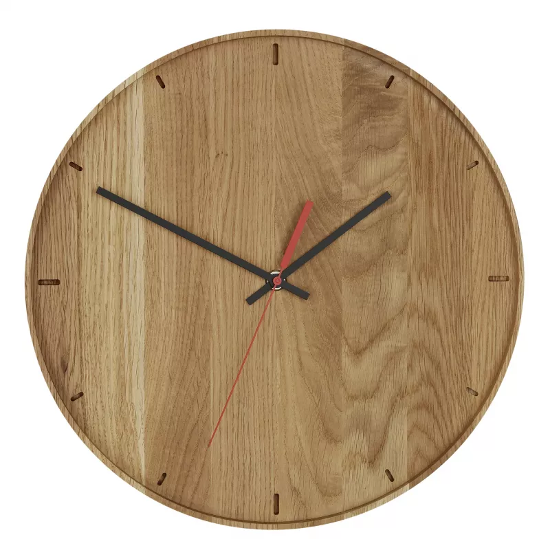 TFA Dostmann 60.3070.01 kvartsiseinäkello 350 mm x 40 mm aito tammipuu