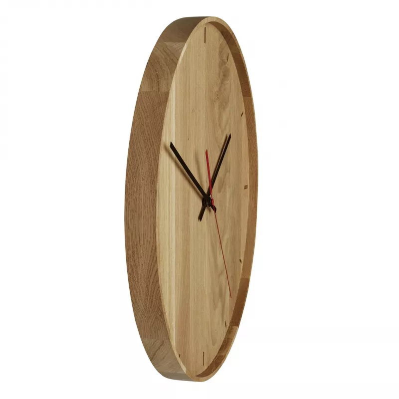 TFA Dostmann 60.3070.01 kvartsiseinäkello 350 mm x 40 mm aito tammipuu