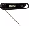 TFA THERMO JACK TASTE digitaalinen keittiölämpömittari ajastimella ja hälytyksellä, ruostumaton teräsanturi, 160 mm, -50...+300 °C, LCD-näyttö, musta/valkoinen