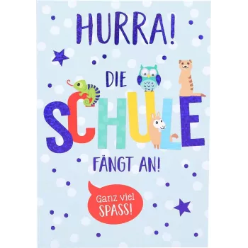 Depesche onnittelukortti koulun aloitus DIN B6