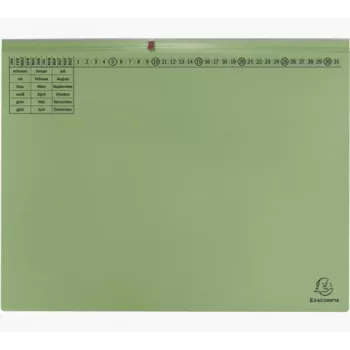 Exacompta 370225B kansio - kartonki - vihreä - 320 g/m² - 265 x 316 mm - A4