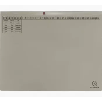 Exacompta 370310B - tavanomainen arkistokansio - kartonki - harmaa - 320 g/m² - 265 x 316 mm - A4