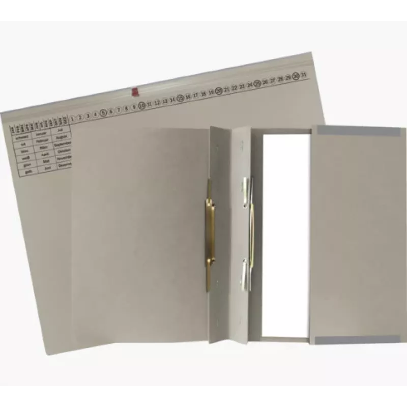 Exacompta 370310B - tavanomainen arkistokansio - kartonki - harmaa - 320 g/m² - 265 x 316 mm - A4