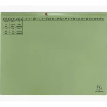 Exacompta 370325B kansio - kartonki - vihreä - 320 g/m² - 265 x 316 mm