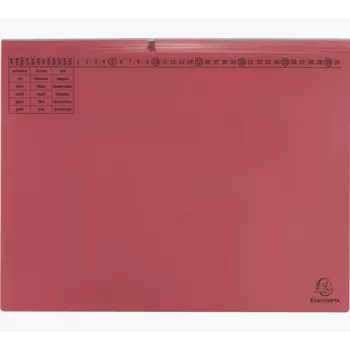 Exacompta 370403B tavanomainen kansio - kartonki - punainen - 320 g/m² - 265 x 316 mm