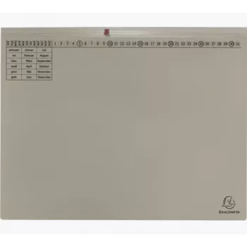 Exacompta 370410B vipukansio A4 80 mm selkä harmaa kartonki 320 g/m²