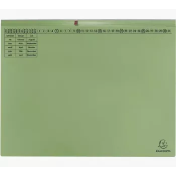Exacompta 370425B pika-arkistokansio A4 kartonki vihreä 320 g/m² metallikiinnike