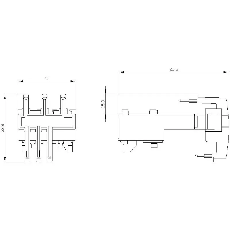 Siemens SIRIUS 3RA29 liitäntämoduuli malleille 3RV2011 ja 3RT201