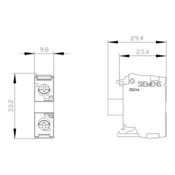 Siemens SIRIUS ACT LED-moduuli integroidulla LEDillä AC/DC 24V valkoinen