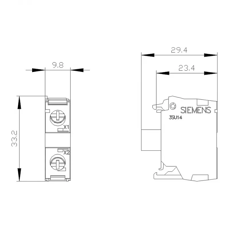 Siemens SIRIUS ACT LED-moduuli integroidulla LEDillä AC/DC 24V valkoinen
