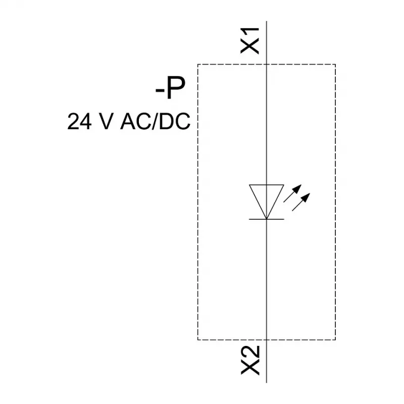 Siemens SIRIUS ACT LED-moduuli integroidulla LEDillä AC/DC 24V valkoinen