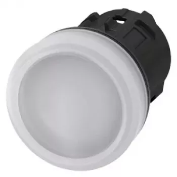 Siemens SIRIUS ACT 3SU1001-6AA60-0AA0 merkkivalo, valkoinen linssi, 24V LED, 22mm pyöreä, ruuviliitäntä
