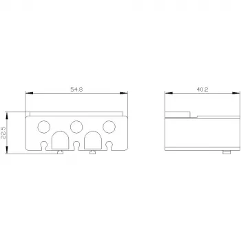 Siemens SIRIUS 3RT2 liitinsuojus runkoliittimille 3-napainen 3RT29364EA2