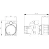 Siemens 3SU1200-2PS10-1AA0 SIRIUS ACT potentiometri 10 kOhm, 22 mm, musta, ruuviliitin