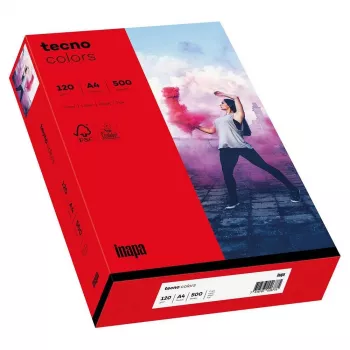 Papyrus Tecno Colors A4 kopiopaperi, voimakkaan punainen, 160 g/m², 250 arkkia