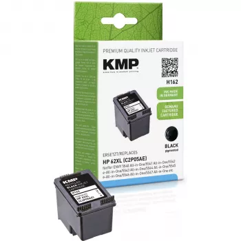 KMP H162 yhteensopiva mustesuutinpatruuna musta 12ml HP 62XL C2P05AE