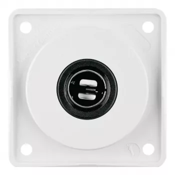 Berker 945172509 Integro pistorasia 12V polarvalkoinen kiiltävä