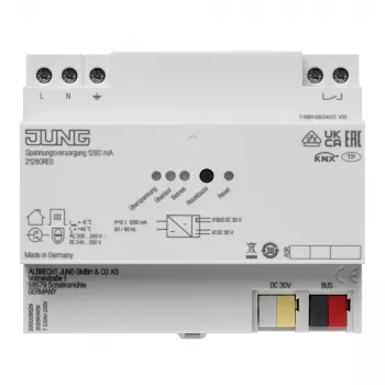JUNG KNX virtalähde 1280mA 21280 REG DIN-kisko