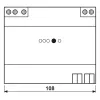 JUNG KNX virtalähde 1280mA 21280 REG DIN-kisko