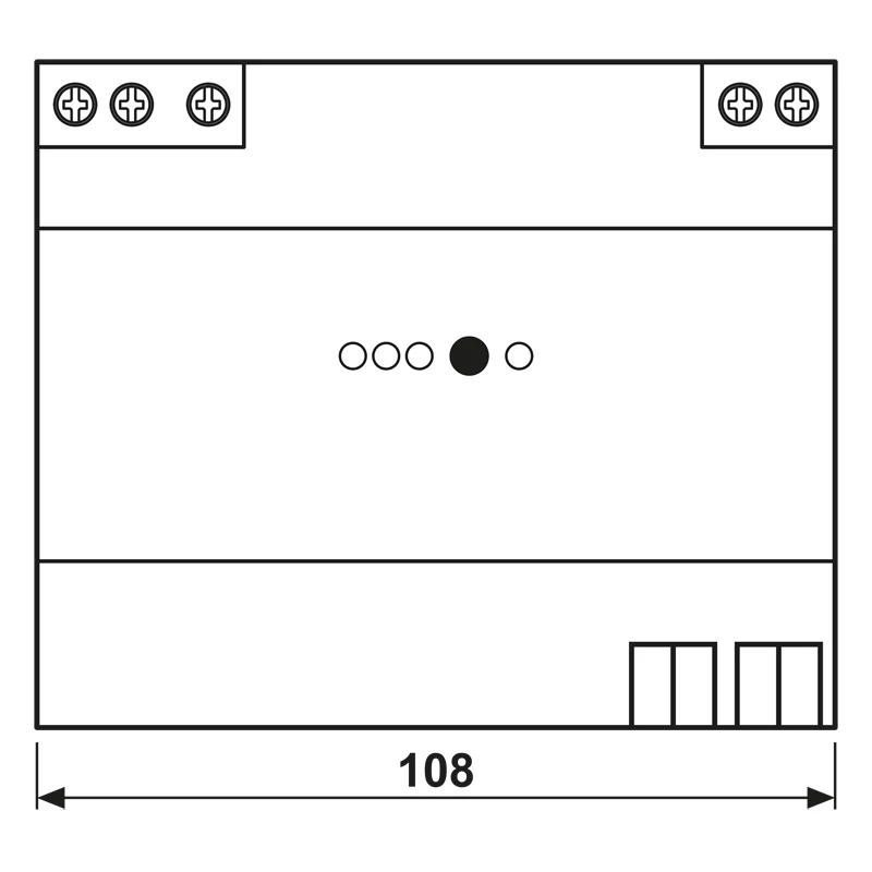 JUNG KNX virtalähde 1280mA 21280 REG DIN-kisko