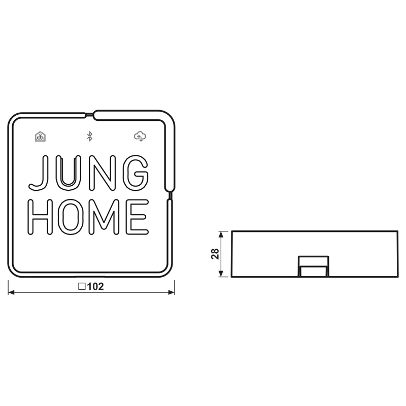 JUNG BTSGATEWAY JUNG HOME -yhdyskäytävä (BTSGATEWAY)