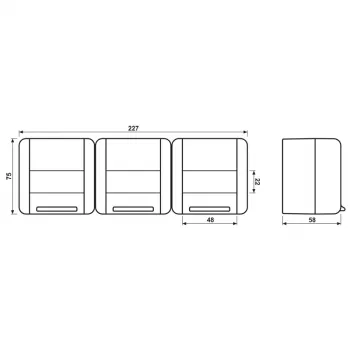 JUNG SCHUKO pistorasia 3-osainen 16A 250V 8230 NAW Alpine White