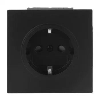 Busch-Jaeger SCHUKO-pistorasia 20 EUCB-45M Safety+ Black Matt