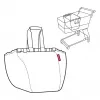 Reisenthel Easyshoppingbag musta - 30L ostoslaukku trolley-kiinnityksellä