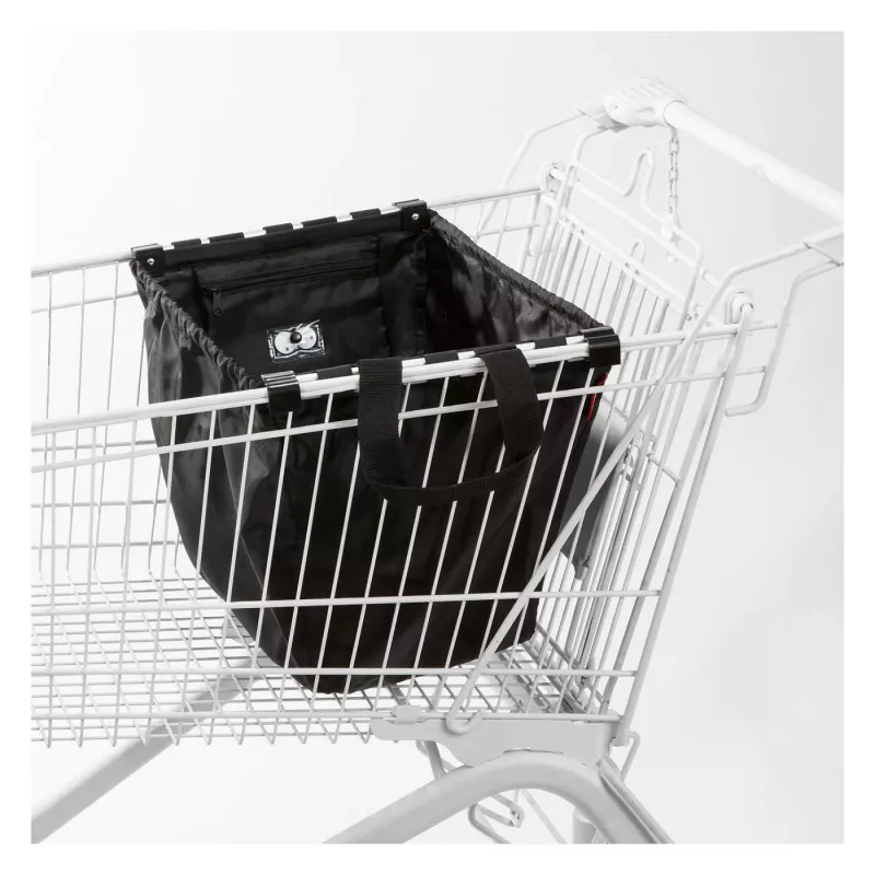 Reisenthel Easyshoppingbag musta - 30L ostoslaukku trolley-kiinnityksellä