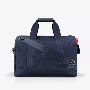 Reisenthel Allrounder L matkalaukku Rhombus Midnight Gold, 30L, sininen