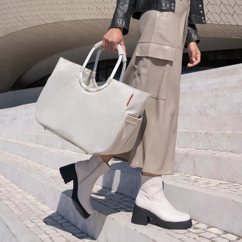 Reisenthel Loopshopper L Herringbone Sand -ostoskassi