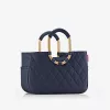 Reisenthel loopshopper M Frame Rhombus Midnight Gold -ostoskori