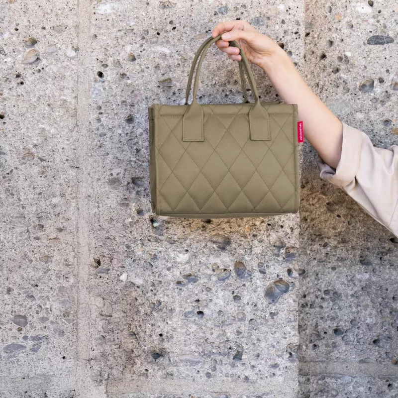 Reisenthel dailyshopper XS rhombus olive -minikassi