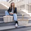 Reisenthel Carrybag Summerstripes Coffee ostoskori 22L