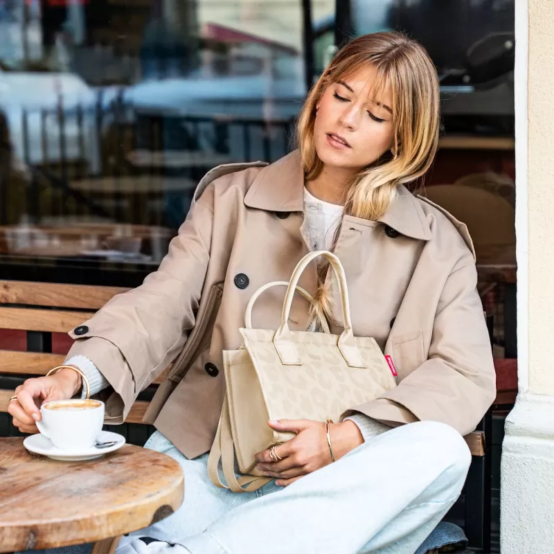 Reisenthel daily shopper XS leo vanilla ostoskassi